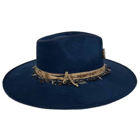 Indiana Fedora - Cleo - Midnight Blue, Unisex - M