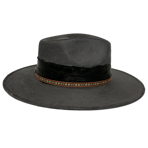 Indiana Fedora - Leo - Gray, Unisex - M