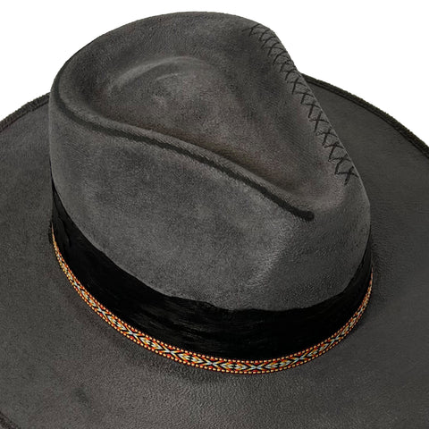 Indiana Fedora - Leo - Gray, Unisex - M