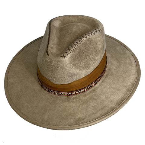 Indiana Fedora - Leo - Light Gray, Unisex - M