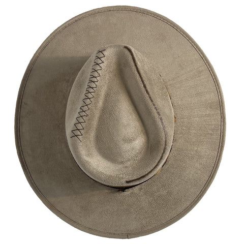 Indiana Fedora - Leo - Light Gray, Unisex - M