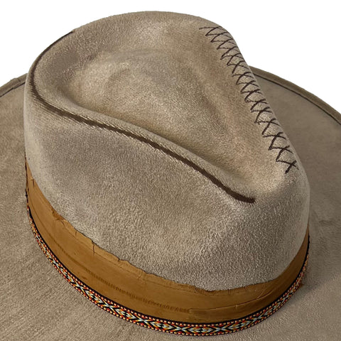 Indiana Fedora - Leo - Light Gray, Unisex - M