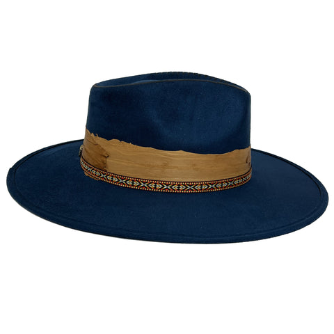 Indiana Fedora - Leo - Midnight Blue, Unisex - M
