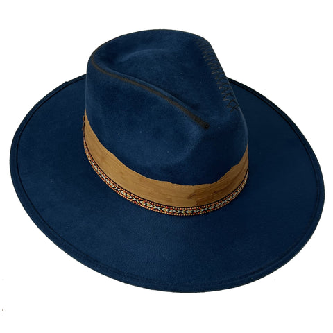 Indiana Fedora - Leo - Midnight Blue, Unisex - M