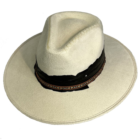 Indiana Fedora - Leo - White, Unisex - M