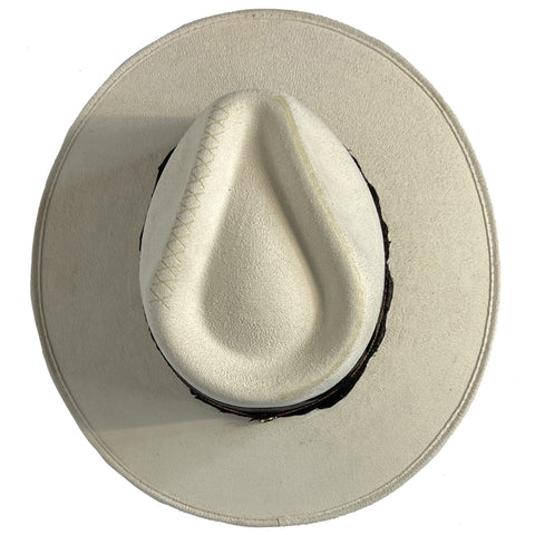 Indiana Fedora - Leo - White, Unisex - M