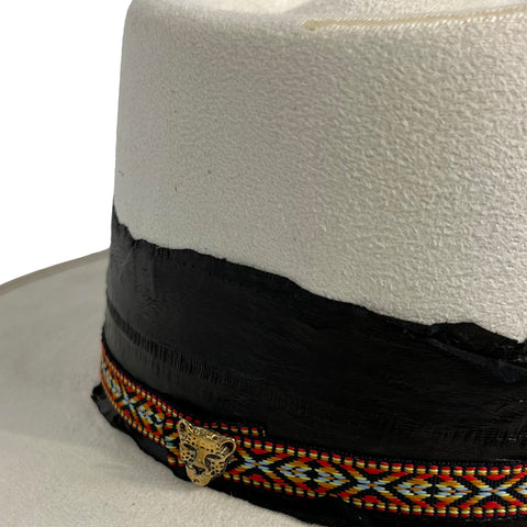 Indiana Fedora - Leo - White, Unisex - M
