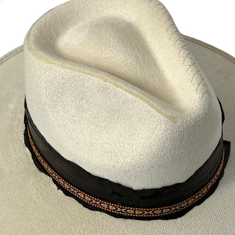 Indiana Fedora - Leo - White, Unisex - M