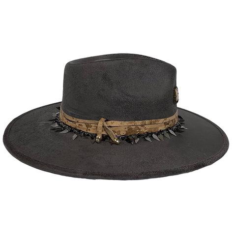 Indiana Fedora - Cleo - Gray, Unisex - M