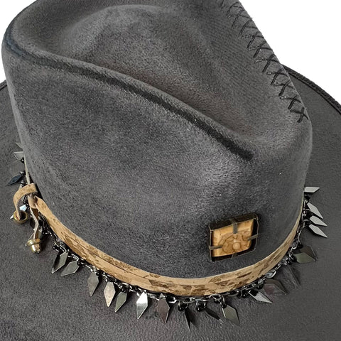 Indiana Fedora - Cleo - Gray, Unisex - M