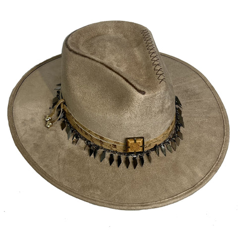 Indiana Fedora - Cleo - Light Gray, Unisex - M