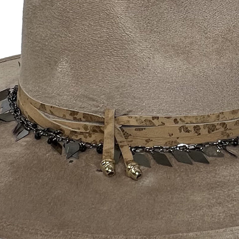 Indiana Fedora - Cleo - Light Gray, Unisex - M