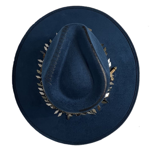 Indiana Fedora - Cleo - Midnight Blue, Unisex - M