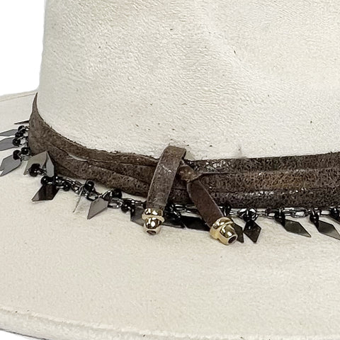 Indiana Fedora - Cleo - White, Unisex - M